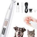 Rechargeable Pet Paw Trimmer – Quiet Cordless Grooming Tool with LED Light