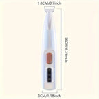 Rechargeable Pet Paw Trimmer – Quiet Cordless Grooming Tool with LED Light