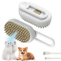 Steam Pet Brush – 3-in-1 Grooming & Hair Removal Comb for Cats & Dogs