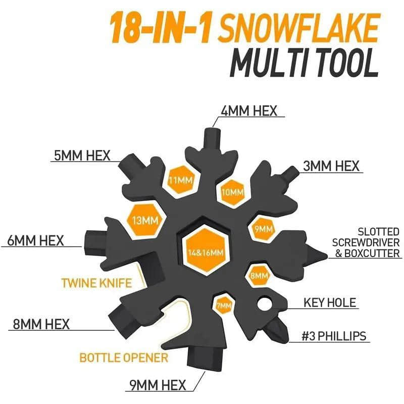 Snowflake 18‑in‑1 Tool