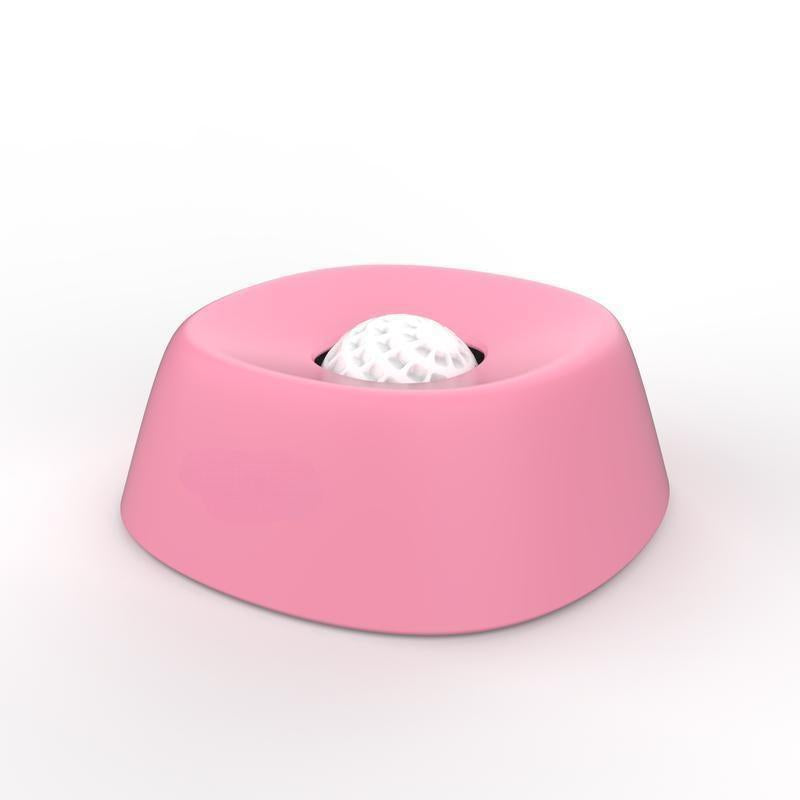 Slow Feeder Dog Bowl for Liquid Treats – No Spill Licking Bowl with Rolling Ball