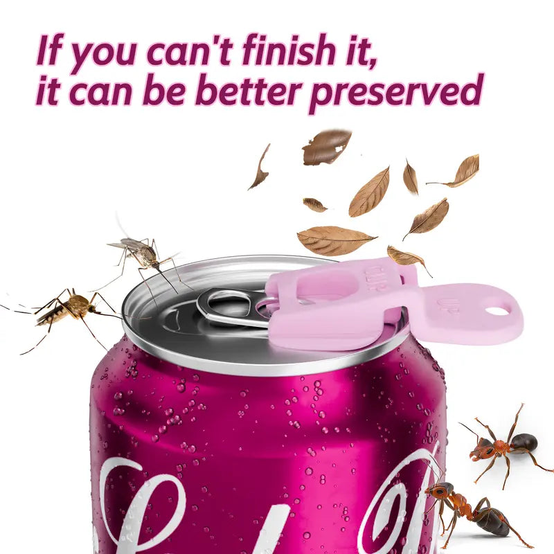 Reusable Soda Can Covers – Easy Open Lids for Bug & Sand Protection