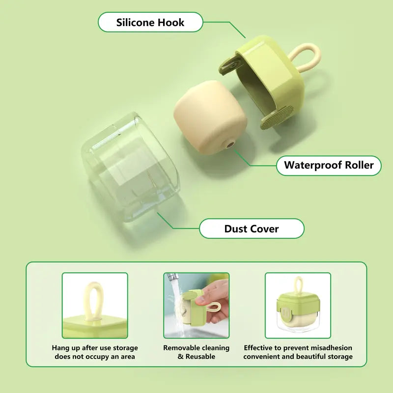 2-Pack Mini Lint Roller – Washable & Reusable Pet Hair Remover for Clothes & Travel