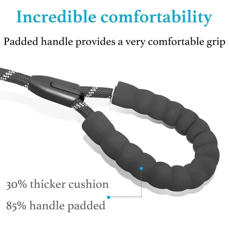 Dual Dog Leash with 360° Swivel – No Tangle Bungee Leash for Two Dogs