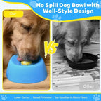 Slow Feeder Dog Bowl for Liquid Treats – No Spill Licking Bowl with Rolling Ball