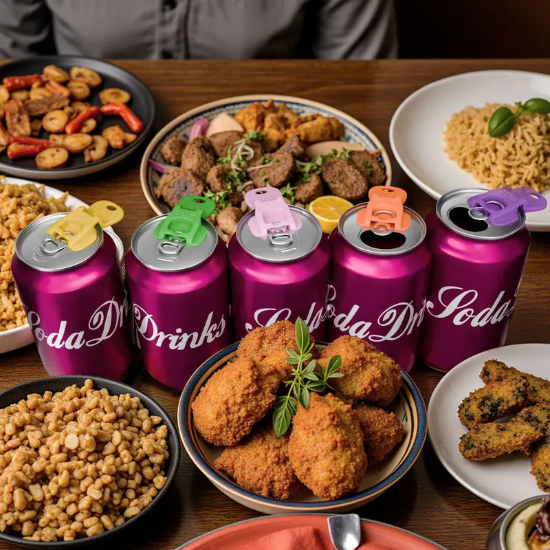 Reusable Soda Can Covers – Easy Open Lids for Bug & Sand Protection