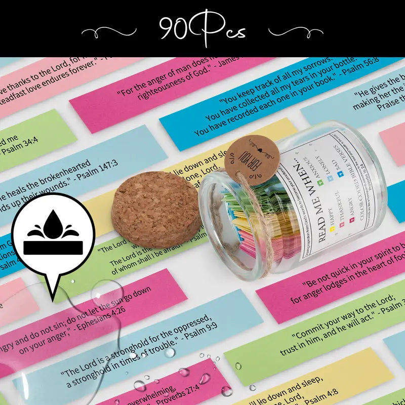 Scripture Verse Jar — Christian Devotional Gift Glass Jar