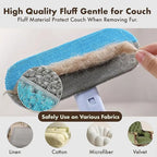 Pet Hair Removal Tool with Long Handle – Lint Squeegee for Furniture & Carpet