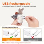 Interactive Flapping Bird Cat Toy – Rechargeable Chirping Toy for Indoor Cats