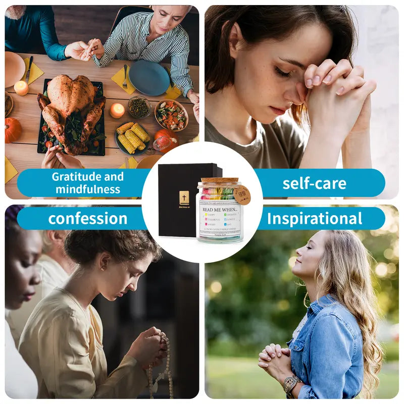 Scripture Verse Jar — Christian Devotional Gift Glass Jar