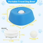 Slow Feeder Dog Bowl for Liquid Treats – No Spill Licking Bowl with Rolling Ball