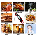 Digital Meat Thermometer – Instant Read Waterproof Kitchen Thermometer