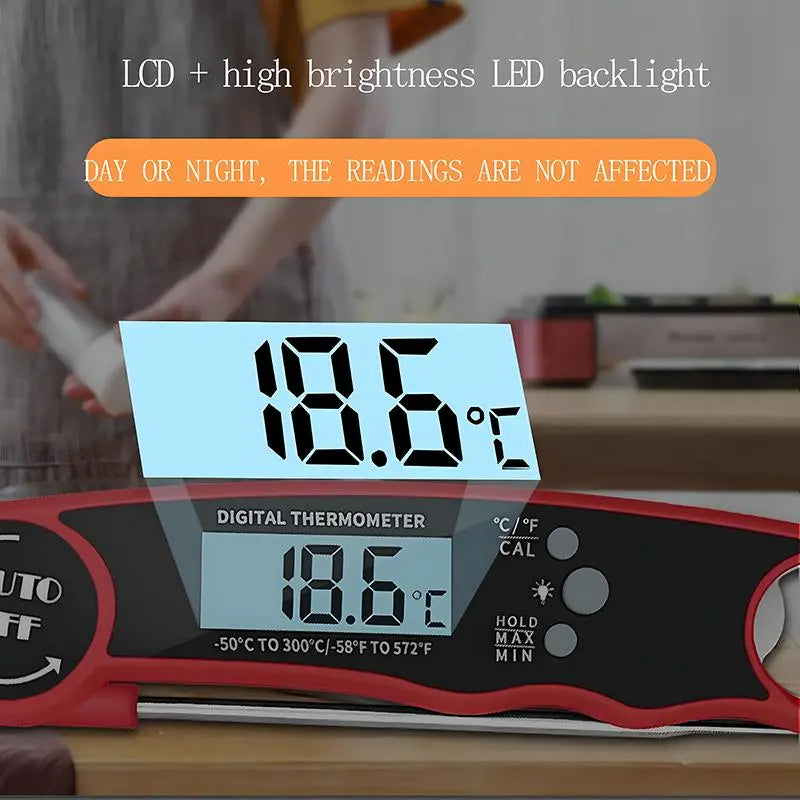 Digital Meat Thermometer – Instant Read Waterproof Kitchen Thermometer