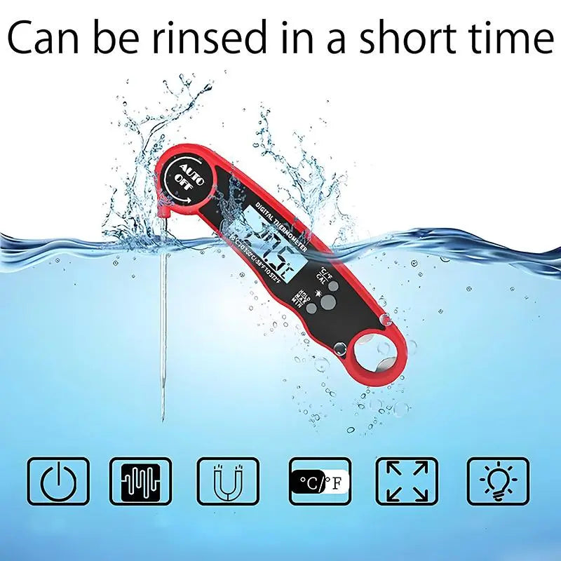 Digital Meat Thermometer – Instant Read Waterproof Kitchen Thermometer