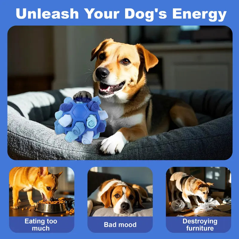 Dog Snuffle Ball Toy – Interactive Puzzle Feeder for Mental Stimulation