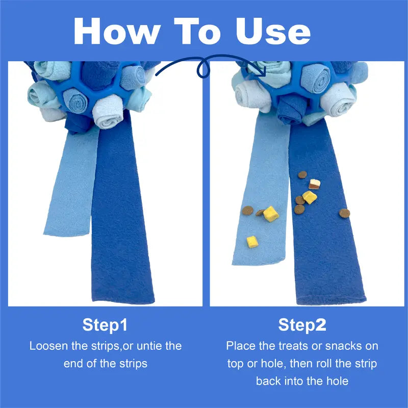 Dog Snuffle Ball Toy – Interactive Puzzle Feeder for Mental Stimulation