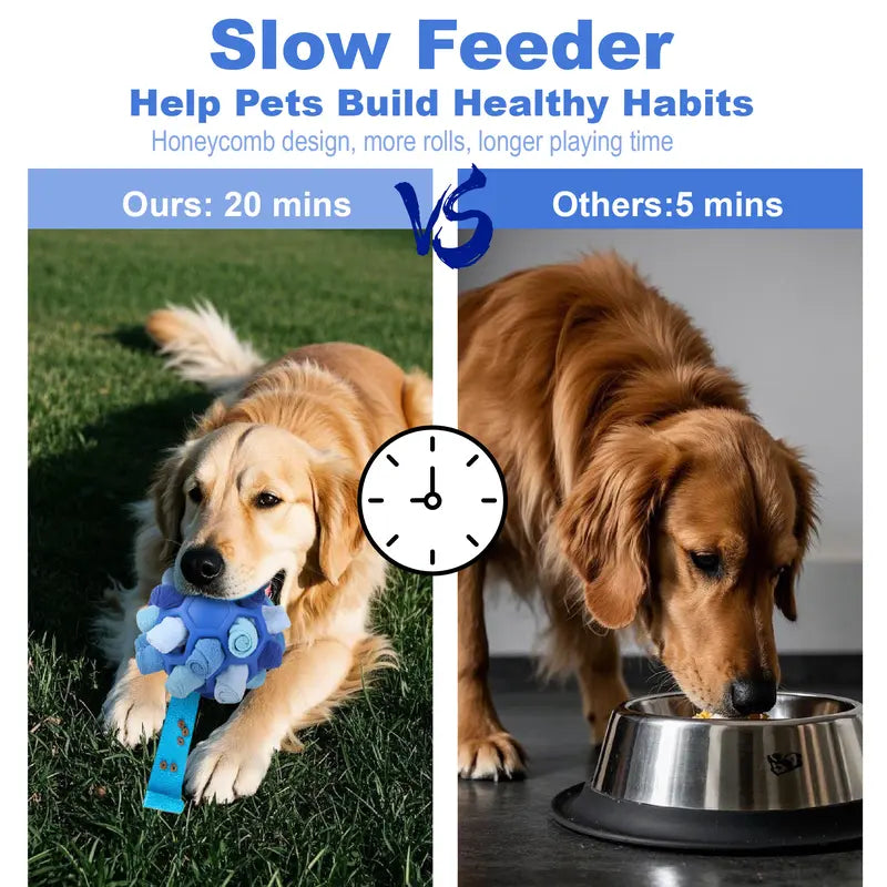 Dog Snuffle Ball Toy – Interactive Puzzle Feeder for Mental Stimulation
