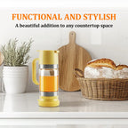 Glass Honey Dispenser with Handle – No Drip, No Mess Syrup Server