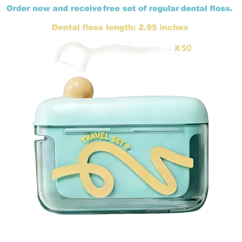 Travel Floss Picks with Storage Case
