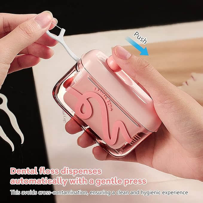 Travel Floss Picks with Storage Case