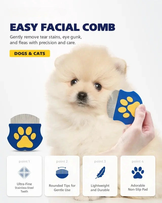 Easy Facial Comb for Cats and Dogs Pets Eye Comb