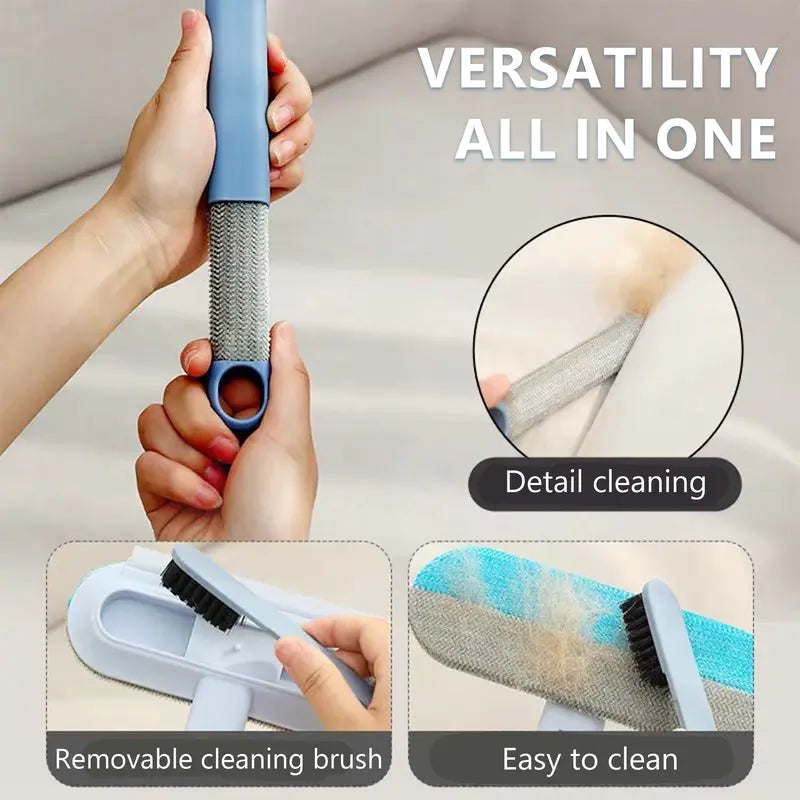 Pet Hair Removal Tool with Long Handle – Lint Squeegee for Furniture & Carpet