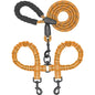 Dual Dog Leash with 360° Swivel – No Tangle Bungee Leash for Two Dogs