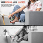 Ergonomic wide jaw toenail clipper with anti-splash design for seniors and adults