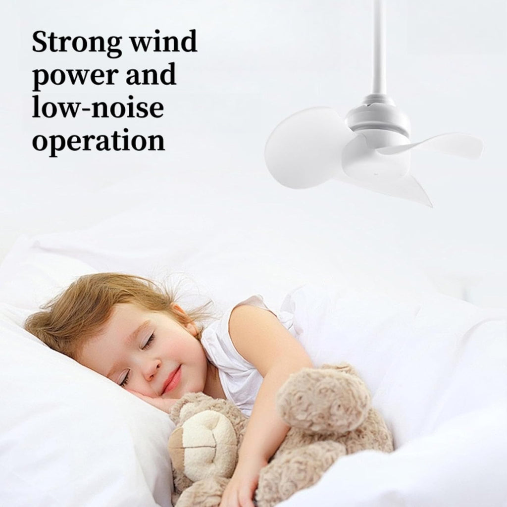 Quiet flexible socket fan with easy installation for home office and travel use
