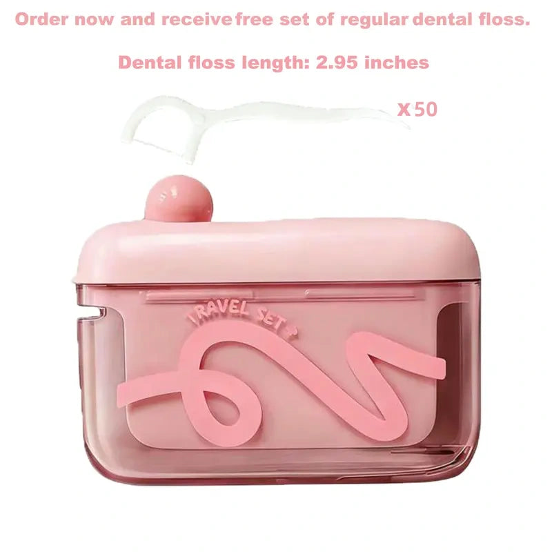 Travel Floss Picks with Storage Case